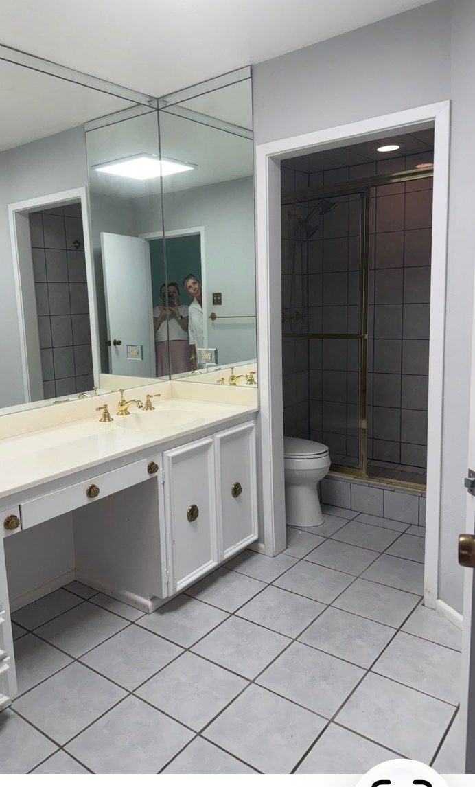 A bathroom remodel, before