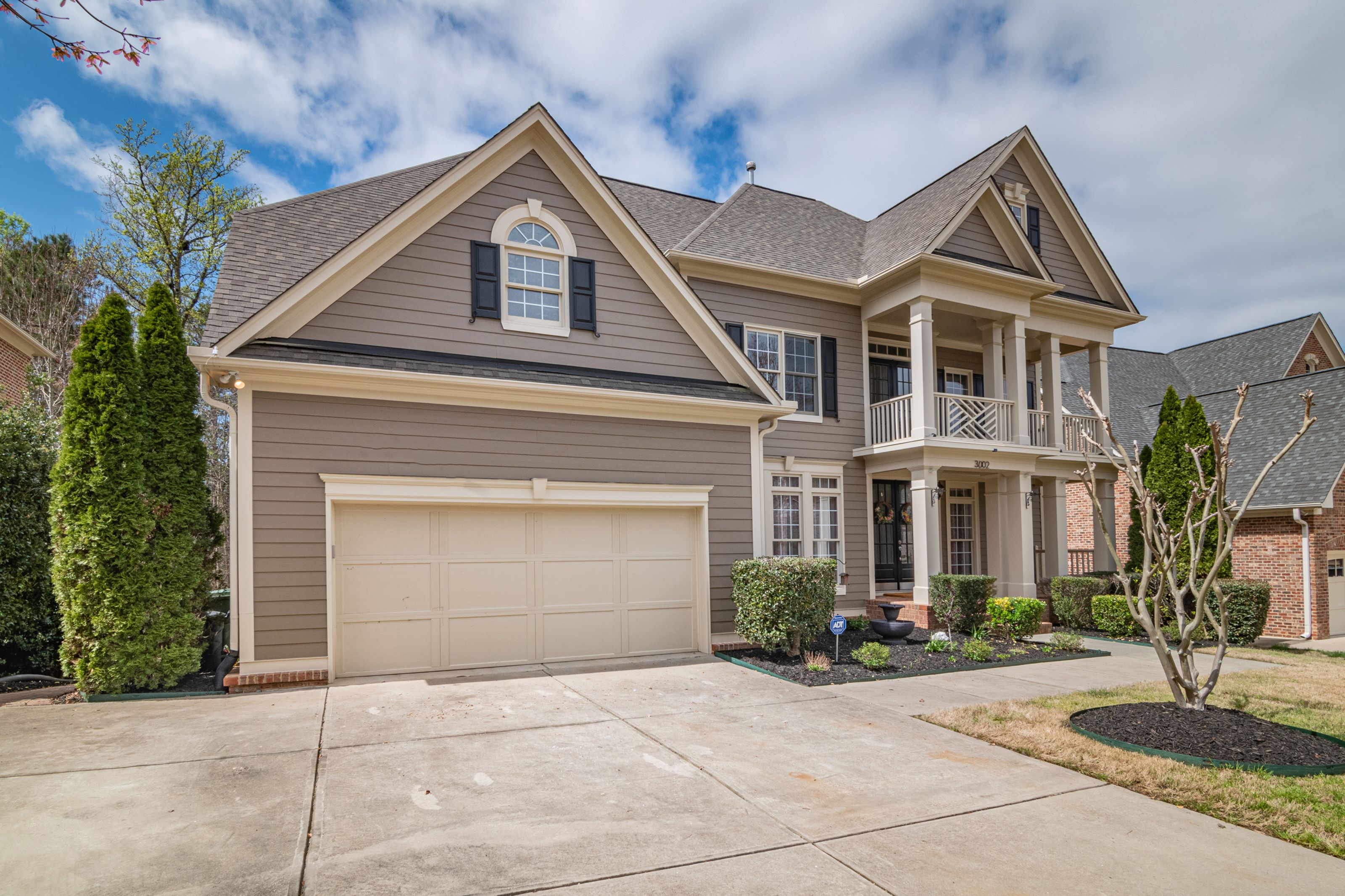 Two-story suburban home exterior